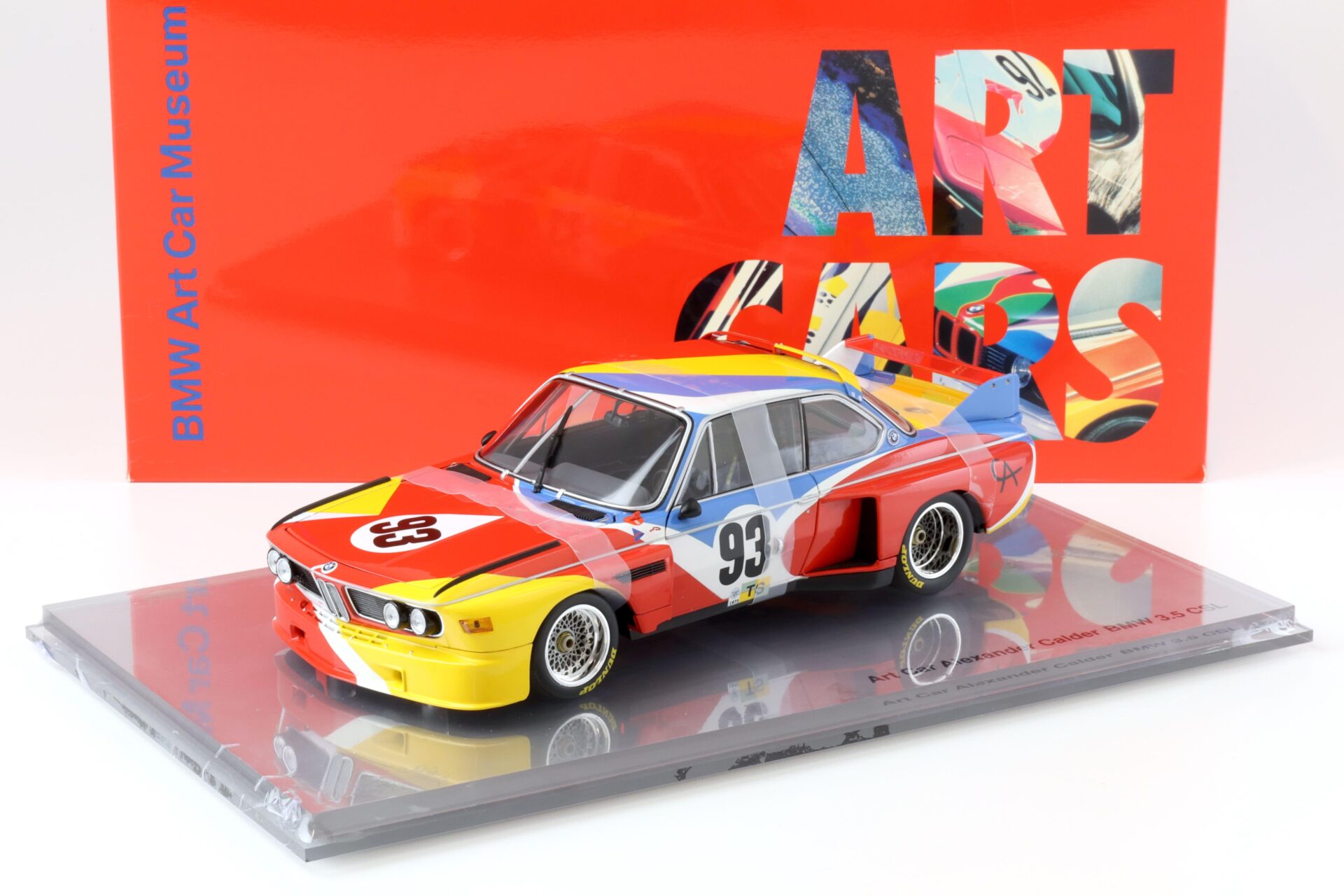 ID 97257 orig.jpg 1:18 Minichamps BMW 3.0 CSL Alexander Calder ART CAR DEALER VERSION