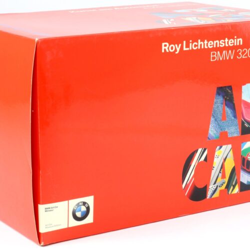 1:18 Minichamps BMW 320i Gruppe 5 Roy Lichtenstein ART CAR DEALER VERSION