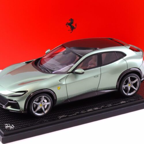 1:18 BBR Ferrari Purosangue Verde Dora Piero Ferrari with Carbon Base - Limited 30 pcs.