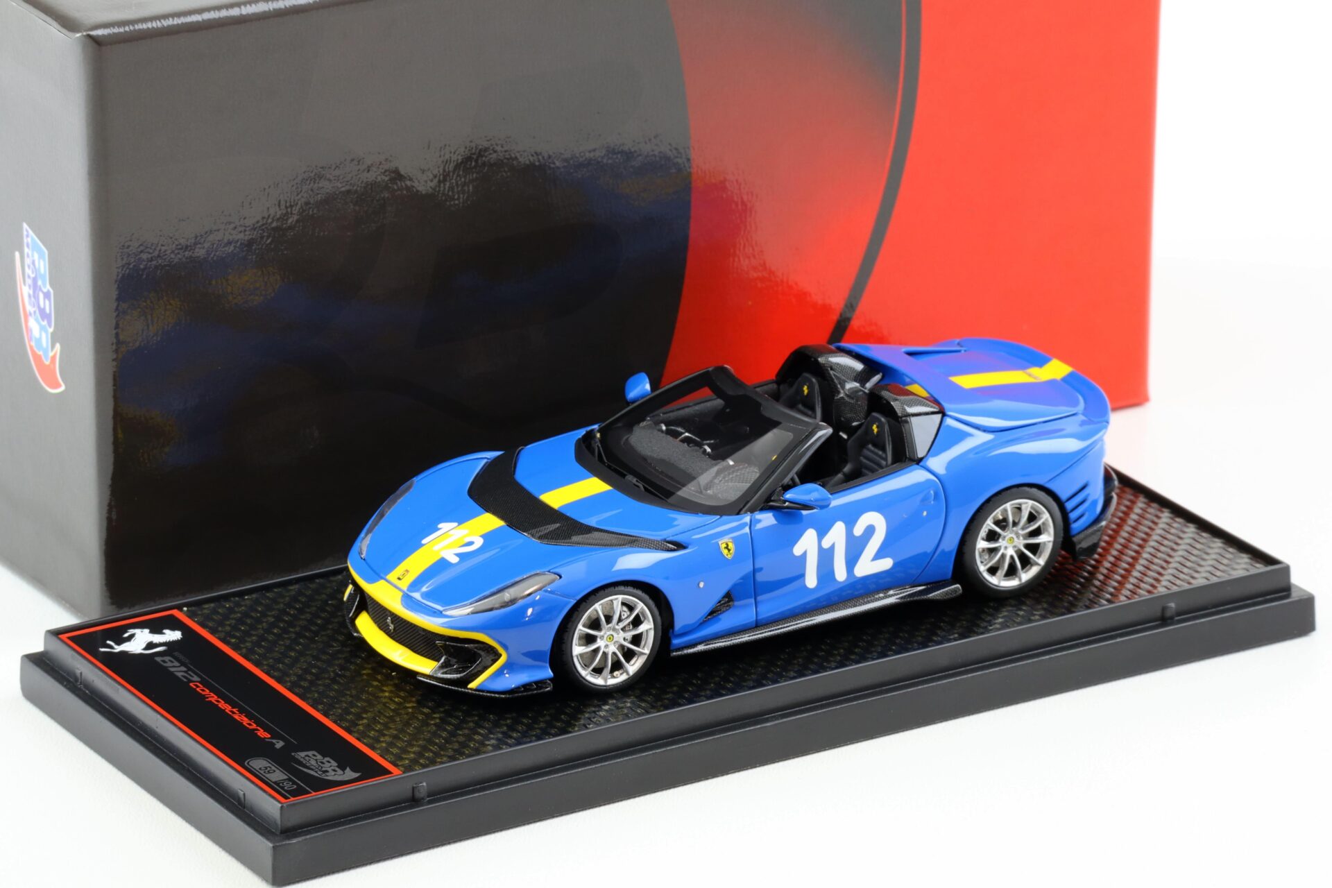 1:43 BBR Ferrari 812 Competizione A Aperta French Racing blue - Limited 90 pcs.