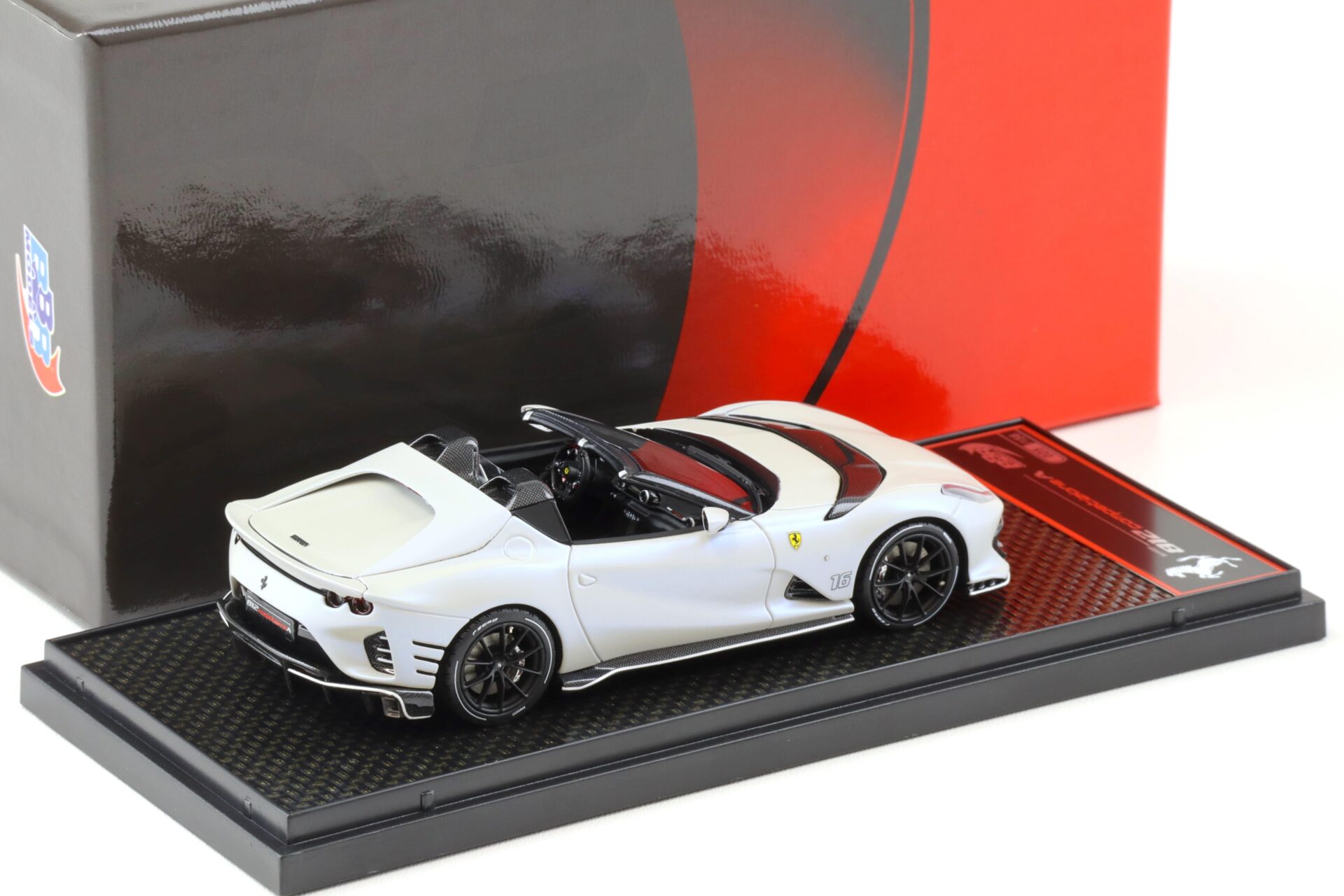 1:43 BBR Ferrari 812 Competizione A Aperta Bianco Onda Leclerc - Limited 156 pcs.
