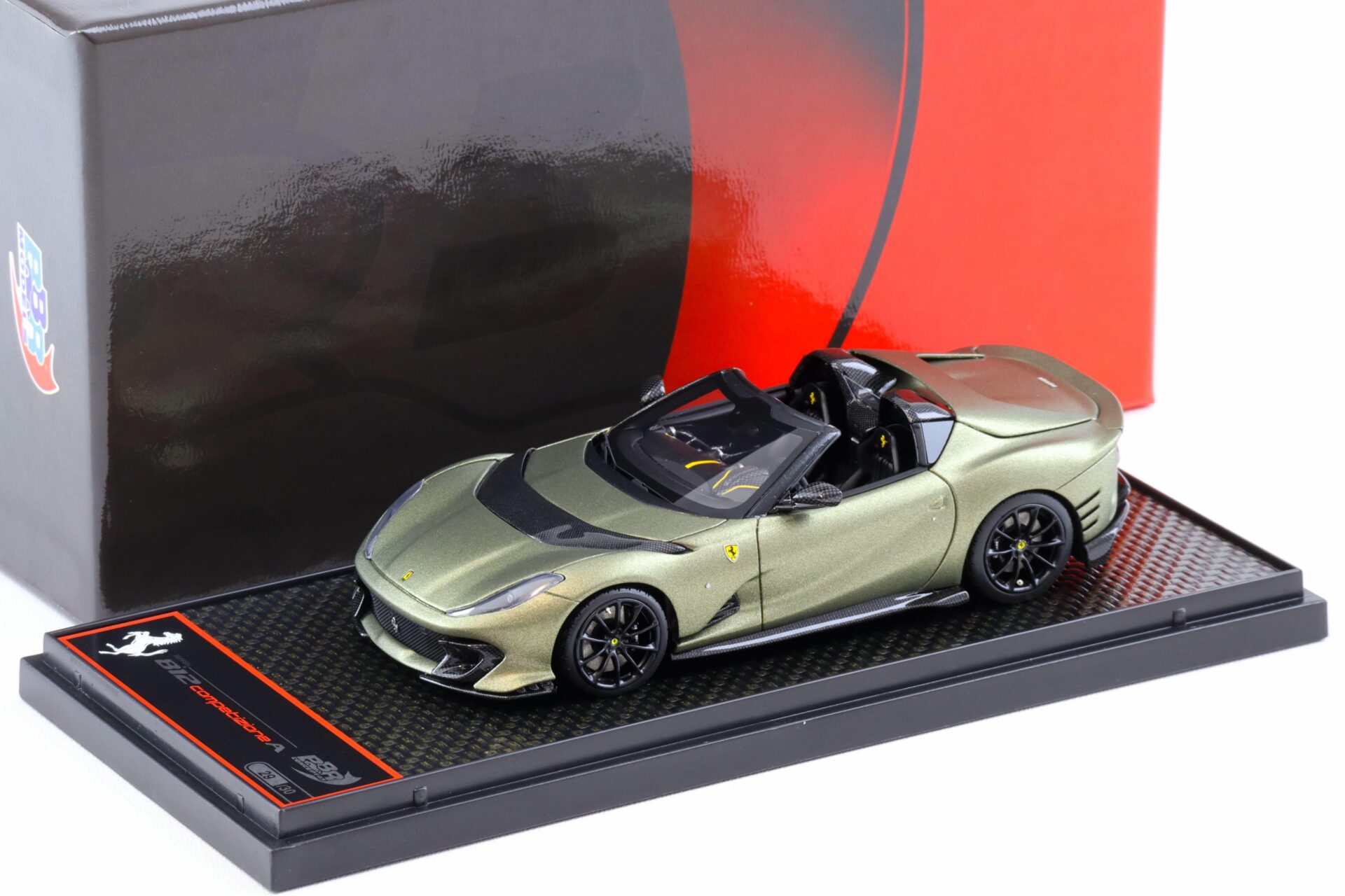 1:43 BBR Ferrari 812 Competizione A Aperta Verde Manzoni matt - Limited 30 pcs.