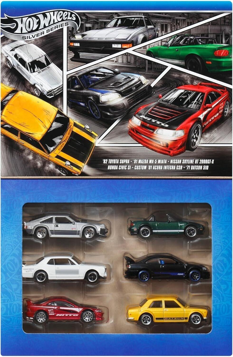 1:64 Hot Wheels 2025 Streets of Japan Deluxe box 6-pack JBY77 Toyota, Nissan, Honda