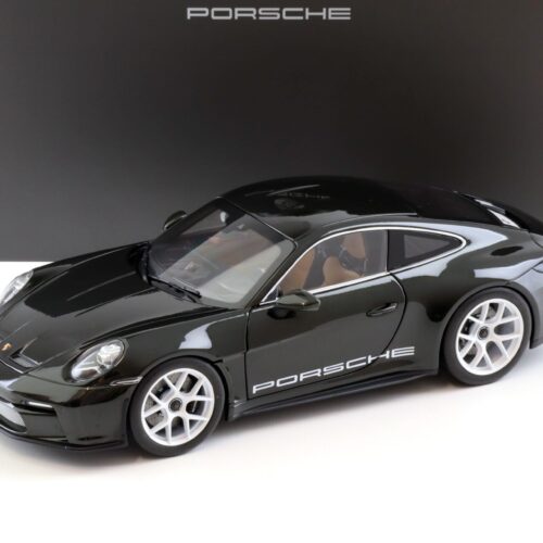 1:18 Norev Porsche 911 992 S/T Coupe dark Olive green/ Cognac interior WAP DEALER