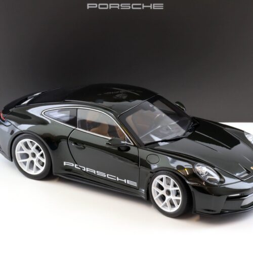 1:18 Norev Porsche 911 992 S/T Coupe dark Olive green/ Cognac interior WAP DEALER
