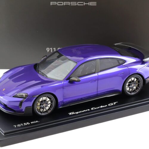 1:18 Minichamps Porsche Taycan Turbo GT Weissach Package purple sky metallic WAP DEALER