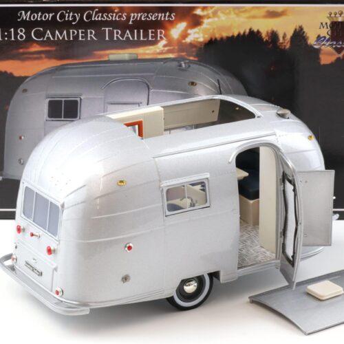 1:18 Motor City Classics Bowlus Teller Airstream Camper Wohnwagen silver 88101