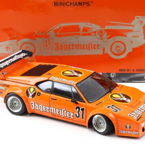 1:18 Minichamps BMW M1 DRT 1982 JÄGERMEISTER K.König #31 orange