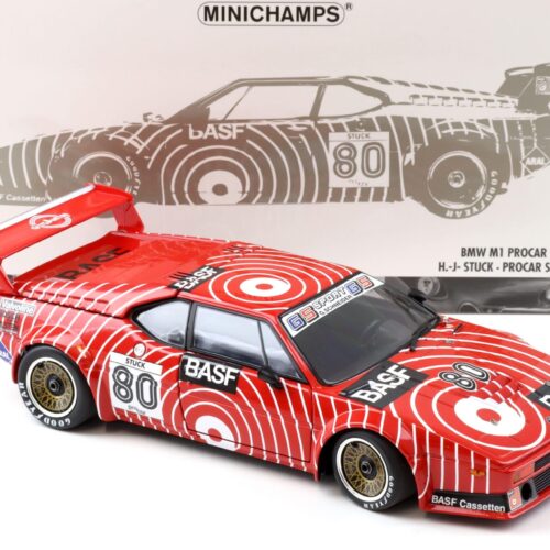 1:18 Minichamps BMW M1 ProCar GS Sport H.J. Stuck BASF #80 Procar Series 1980