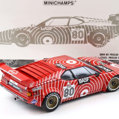 1:18 Minichamps BMW M1 ProCar GS Sport H.J. Stuck BASF #80 Procar Series 1980