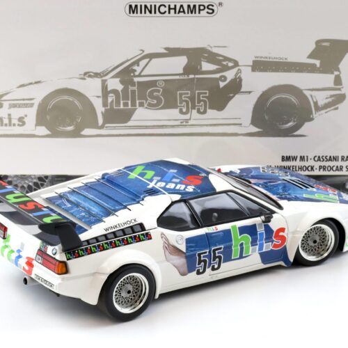 1:18 Minichamps BMW M1 ProCar Cassani Racing Team HIS #55 Winkelhock 1980 - Image 3