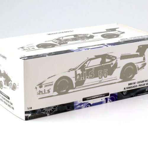 1:18 Minichamps BMW M1 ProCar Cassani Racing Team HIS #55 Winkelhock 1980 - Image 5