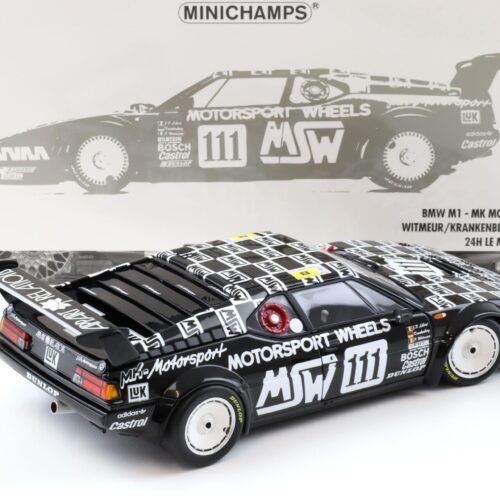 1:18 Minichamps BMW M1 MK Motorsport 24h Le Mans 1986 #111 Witmeuer/ Libert