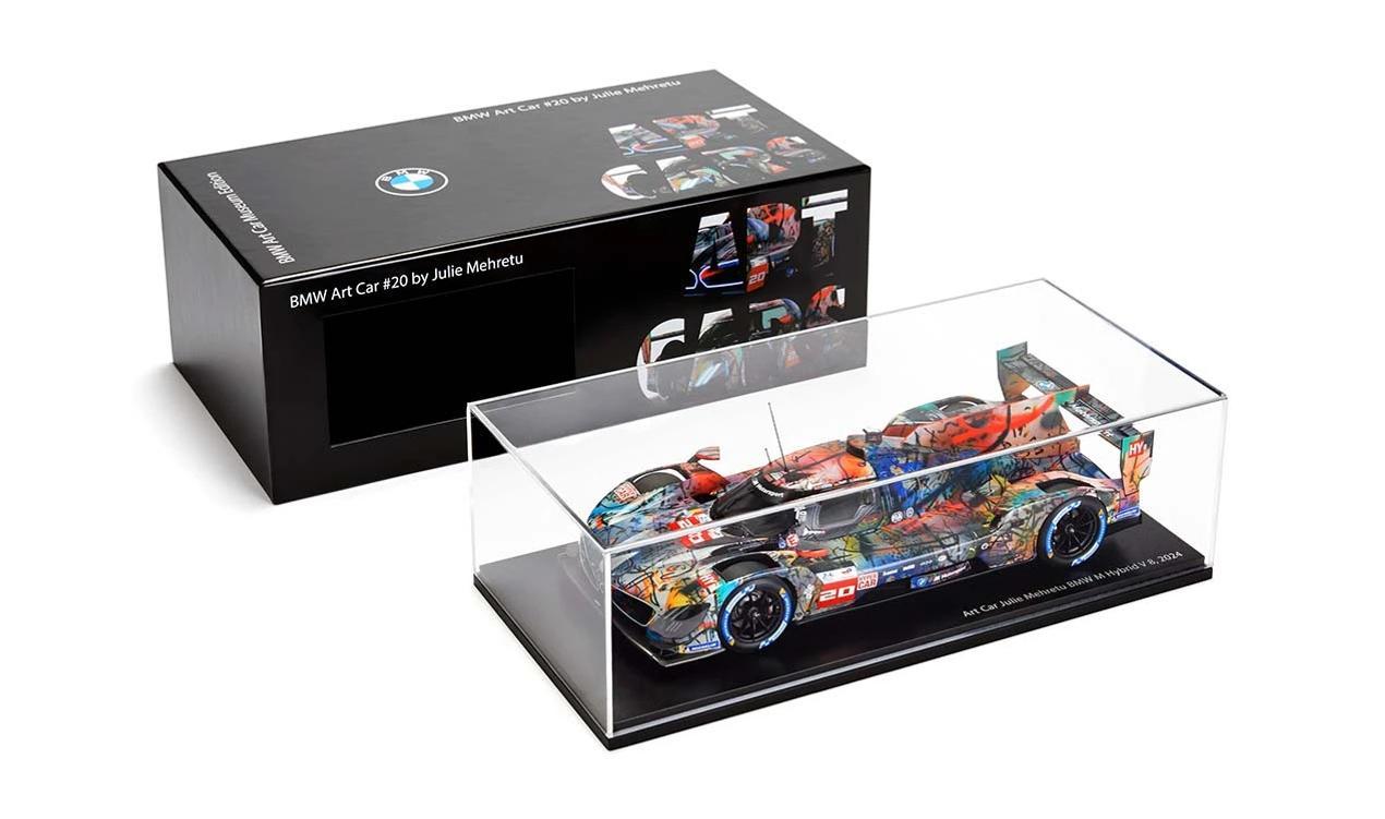 1:18 Spark BMW M Hybrid V8 Hypercar ART CAR Julie Mehretu 24h Le Mans 2024 DEALER VERSION