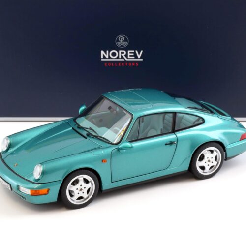 1:18 Norev Porsche 911 (964) Carrera 2 Coupe 1992 Wimbledon green