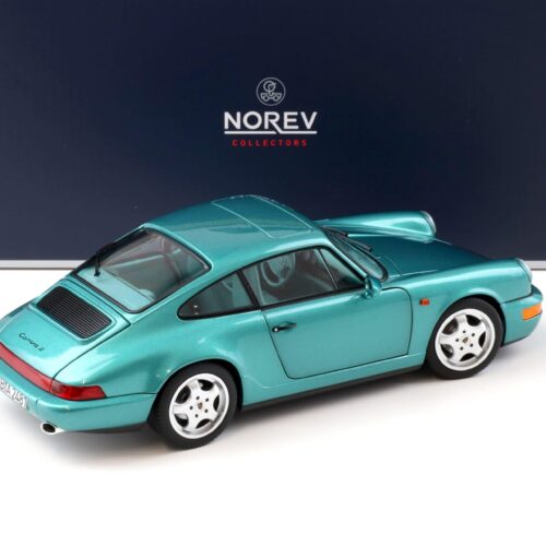 1:18 Norev Porsche 911 (964) Carrera 2 Coupe 1992 Wimbledon green