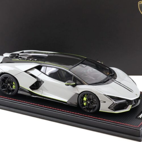 1:18 MR Collection Lamborghini Revuelto Grigio Hati & Verde with display - Limited 99 pcs.