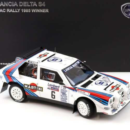 1:18 AUTOart Lancia Delta S4 RAC Rally 1985 Winner Toivonen/Wilson #6 Martini 88517