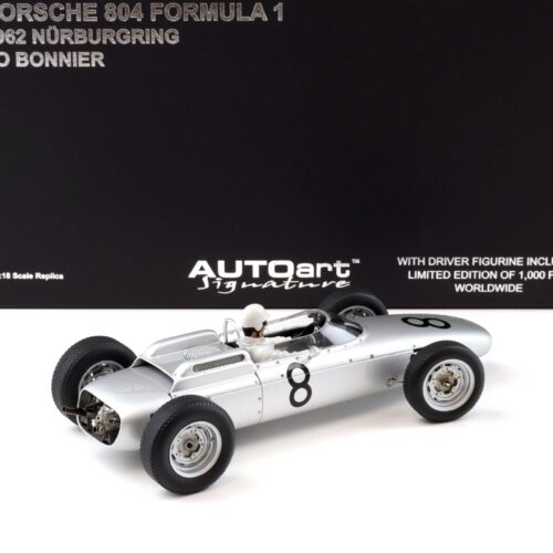 1:18 AUTOart Porsche 804 F1 Jo Bonnier #8 Nürburgring 1962 with driver 86274 - Image 3