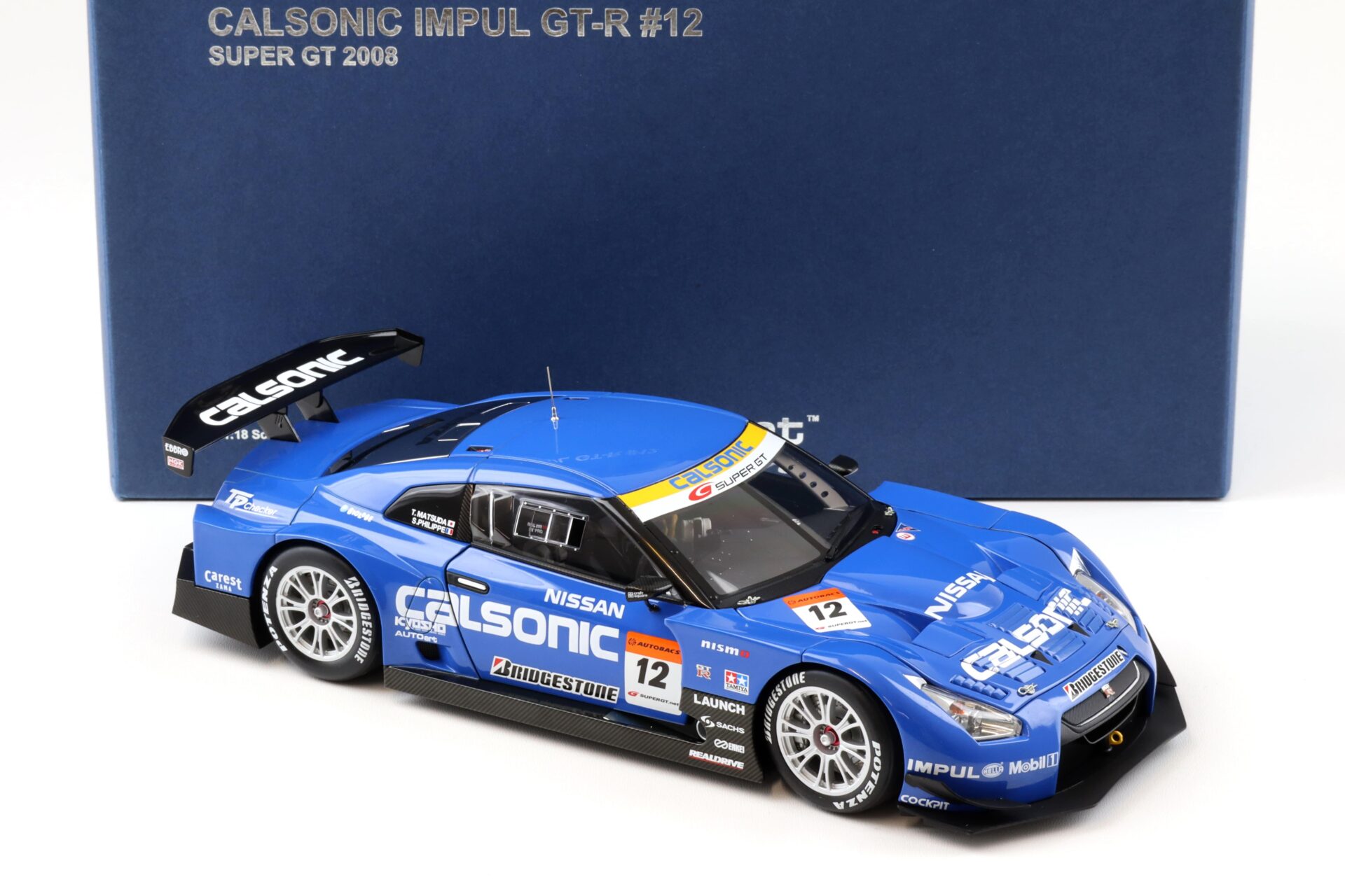 1:18 AUTOart Nissan GT-R Calsonic Impul GT-R #12 Super GT 2008 blue 80877