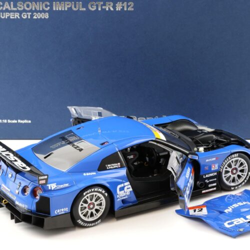 1:18 AUTOart Nissan GT-R Calsonic Impul GT-R #12 Super GT 2008 blue 80877