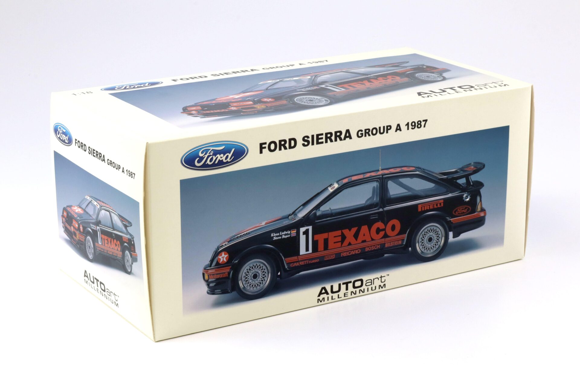 1:18 AUTOart Ford Sierra Cosworth Group A 1987 TEXACO #1 Ludwig/ Soper 88711