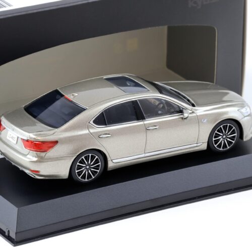 1:43 Kyosho Lexus LS460 F Sport Limousine Sonic Titanium 03659T
