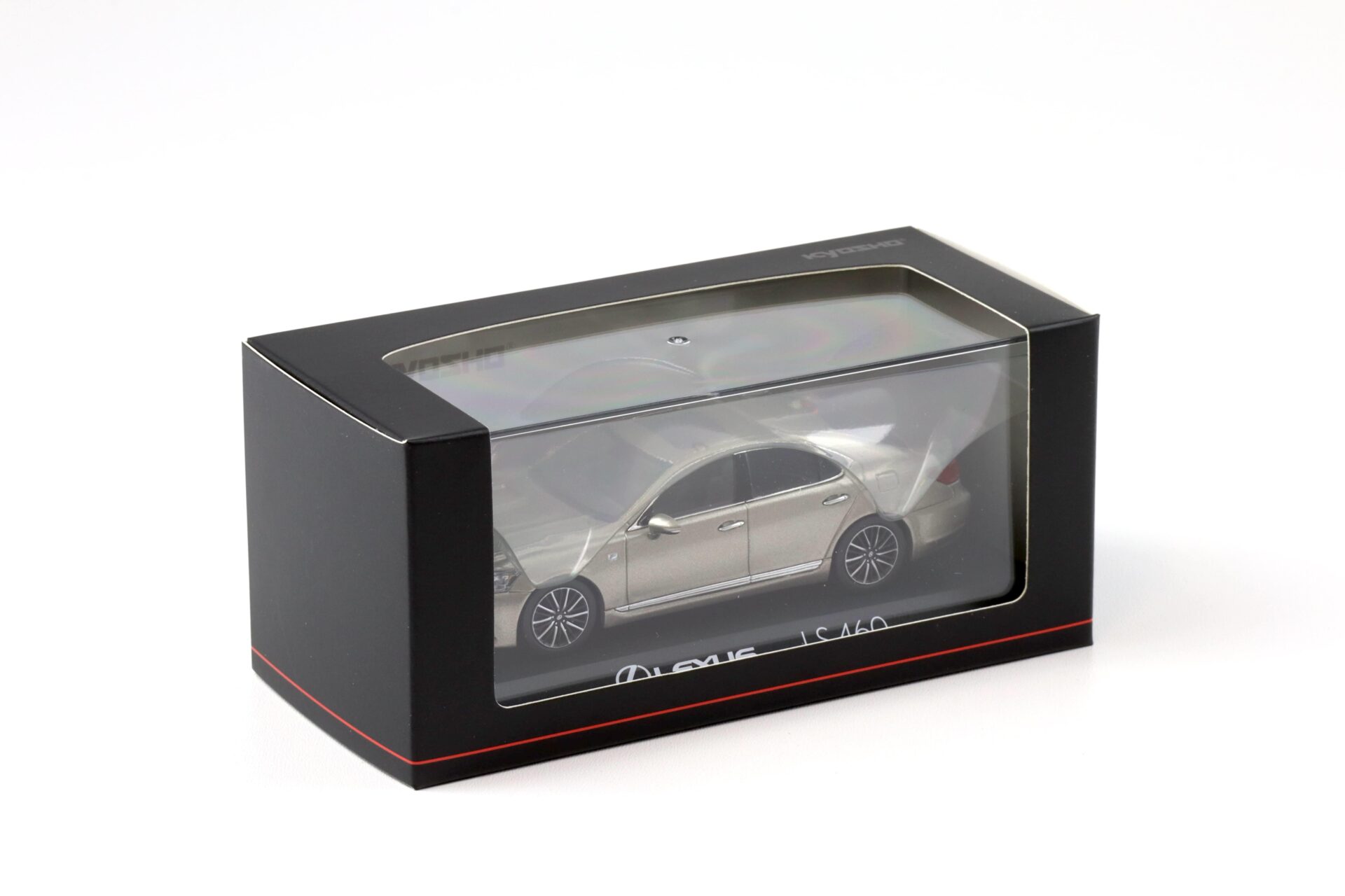 1:43 Kyosho Lexus LS460 F Sport Limousine Sonic Titanium 03659T