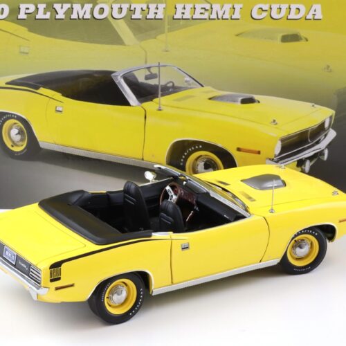 1:18 ACME 1970 Plymouth Hemi Cuda Convertible yellow/ black