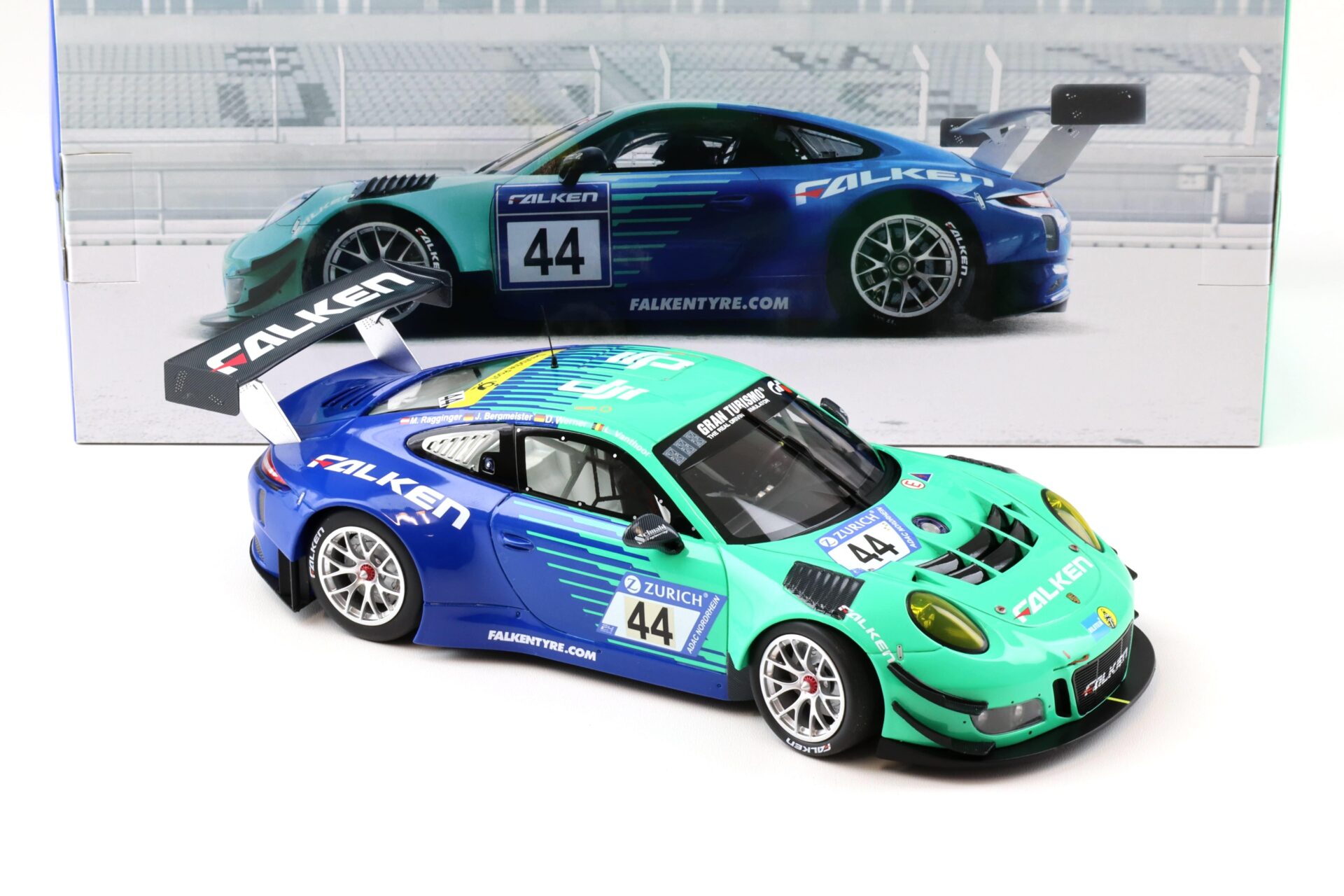 1:18 Minichamps Porsche 911 991 GT3 R #44 Falken Motorsports 24h Nürburgring 2017