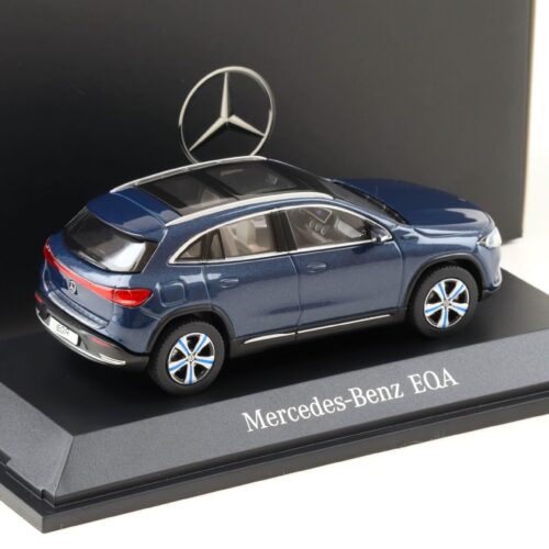 1:43 Herpa Mercedes EQA H243 Denim blue 2021 DEALER VERSION