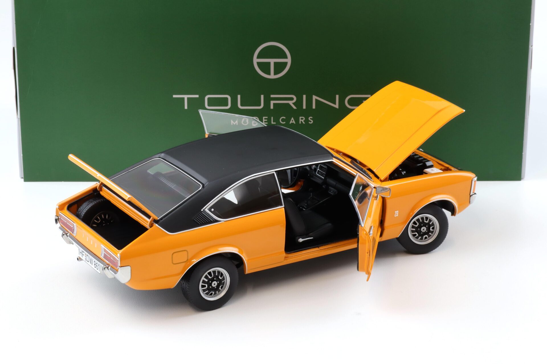 1:18 Touring Modelcars Ford Granada Consul Coupe 2. Series Signal orange 1975