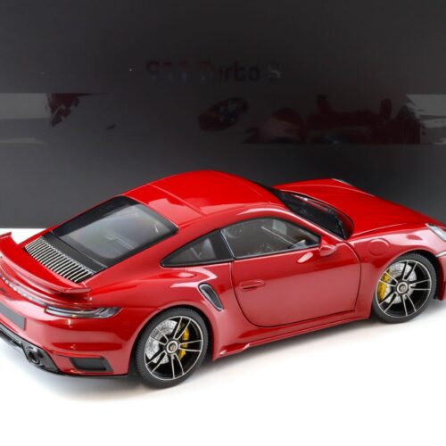 1:18 Minichamps Porsche 911 (992) Turbo S Coupe Sport Design 2021 red