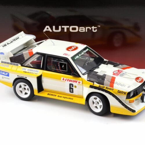 1:18 AUTOart Audi Sport Quattro S1 #6 Rally Monte Carlo 1986 Mikkola/ Hertz 88602