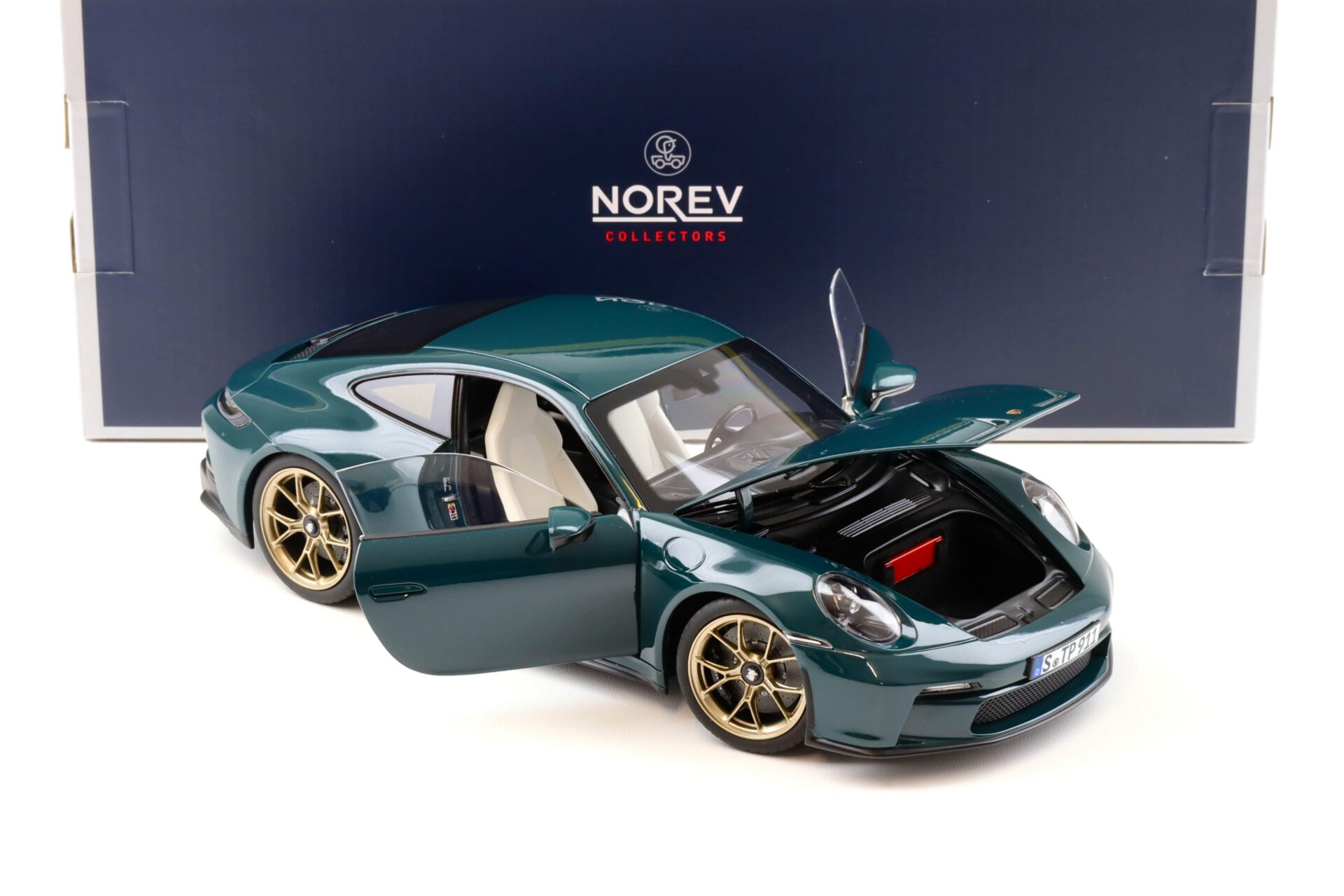 1:18 Norev Porsche 911 (992) GT3 Touring 2021 PTS Fjord green - Limited 504 pcs.