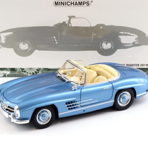 1:18 Minichamps Mercedes 300SL Roadster (W198) metallic blue with Hardtop 1958