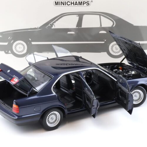 1:18 Minichamps BMW 535i E34 Limousine 1988 dark blue metallic
