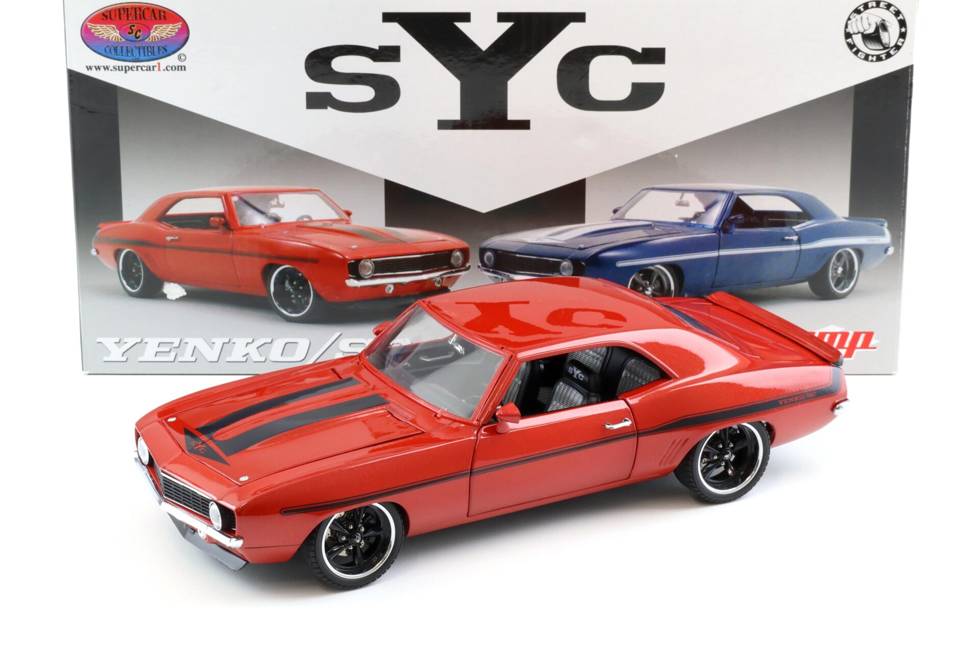 1:18 GMP 1969 Chevrolet Camaro Yenko / SC Sunset orange Street Fighter G1800319
