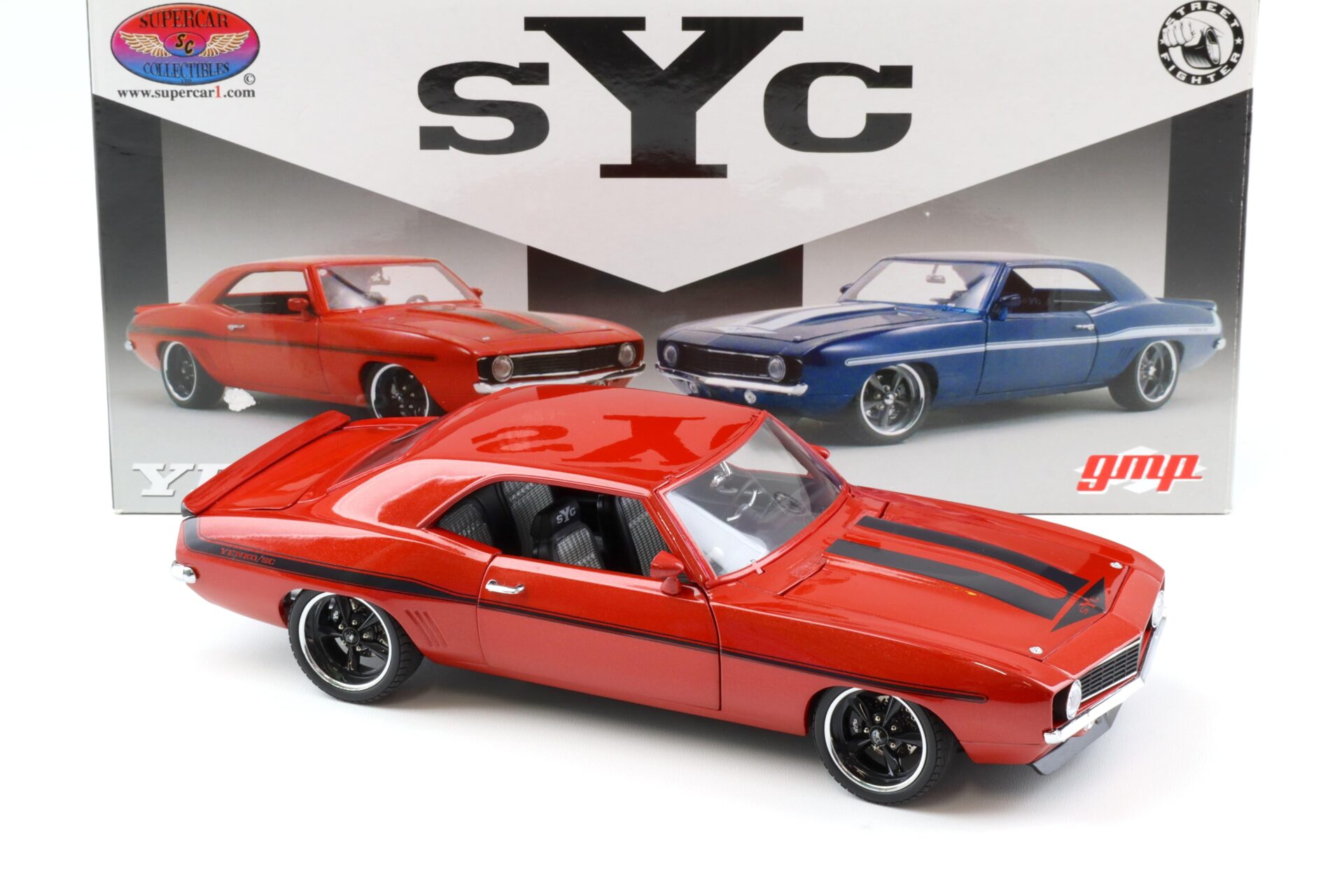 1:18 GMP 1969 Chevrolet Camaro Yenko / SC Sunset orange Street Fighter G1800319