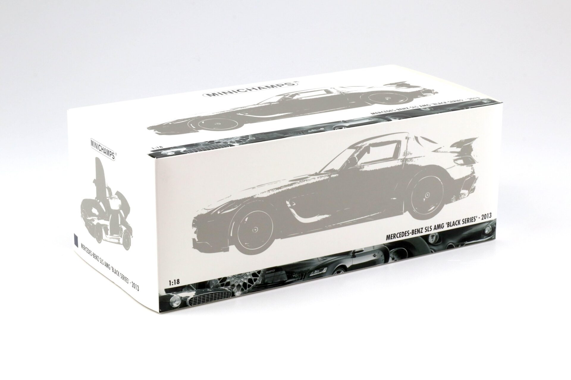 1:18 Minichamps Mercedes SLS AMG Black Series 2013 Daytona blue metallic