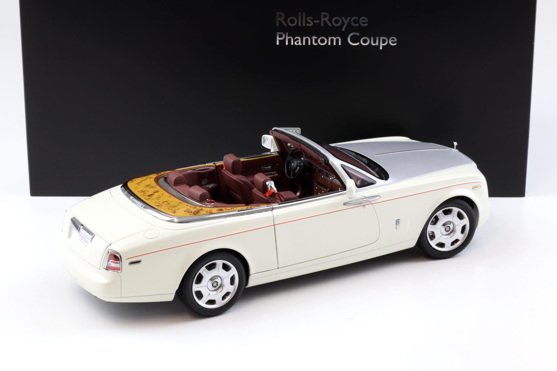 1:18 Kyosho Rolls Royce Phantom Drophead Coupe English white KS08871EW2