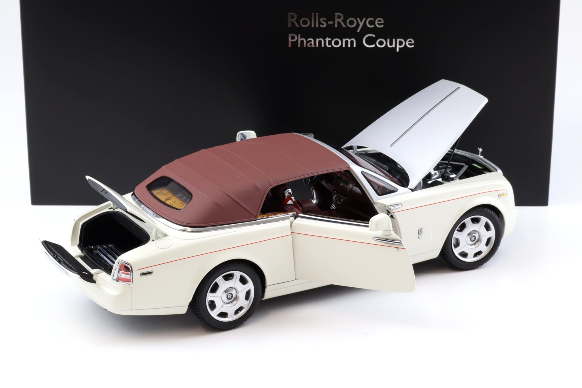 1:18 Kyosho Rolls Royce Phantom Drophead Coupe English white KS08871EW2