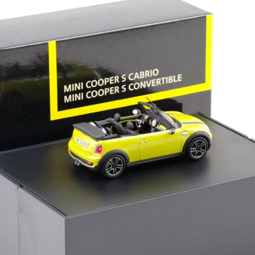 1:43 Minichamps Mini Cooper S R57 Convertible Interchange yellow DEALER VERSION