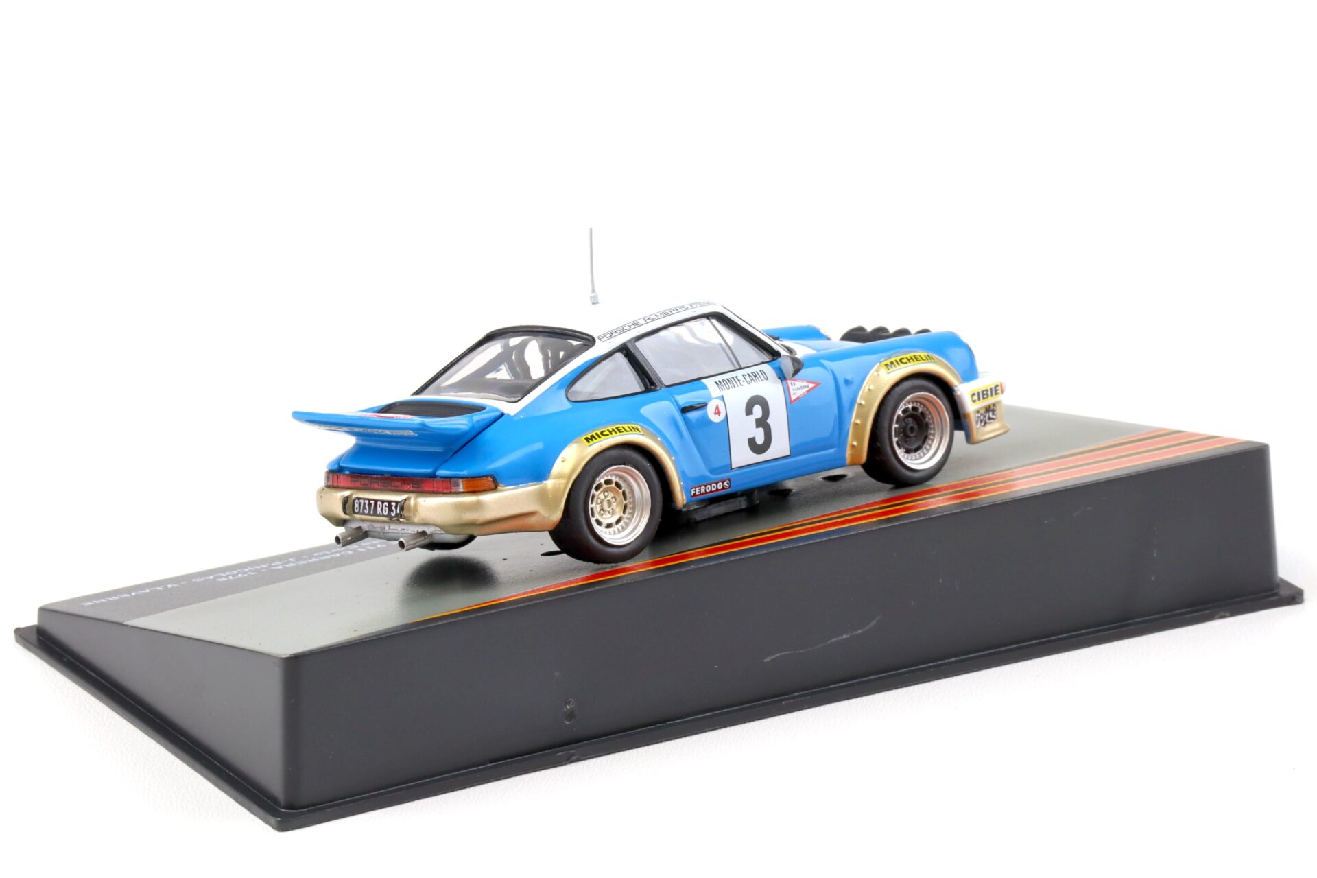 1:43 Altaya Porsche 911 Carrera 1978 Rally Monte Carlo #3 Nicolas/ Laverne