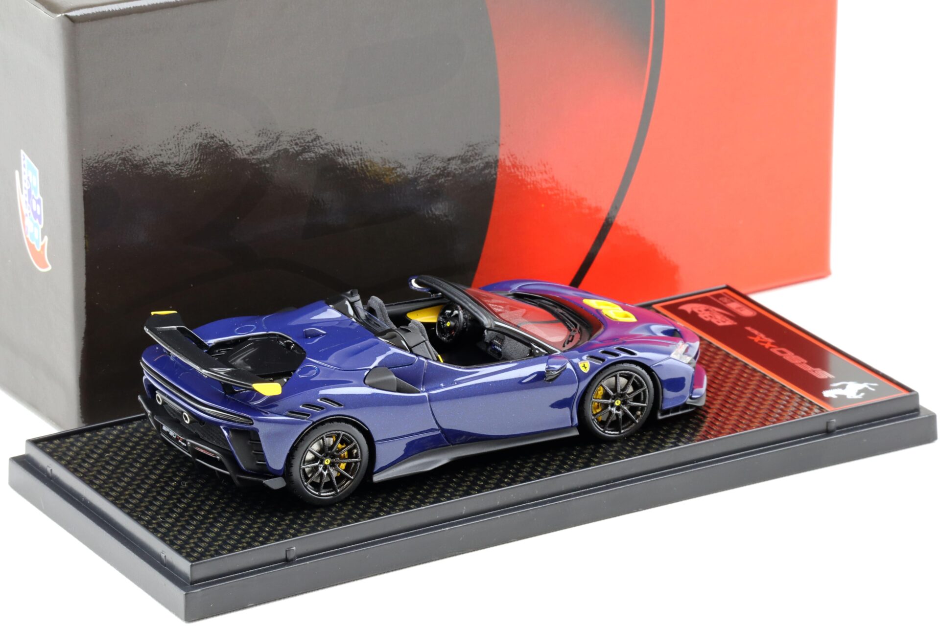 1:43 BBR Ferrari SF90 XX Spider Blue Elettrico/ carbon rims - Limited 50 pcs.