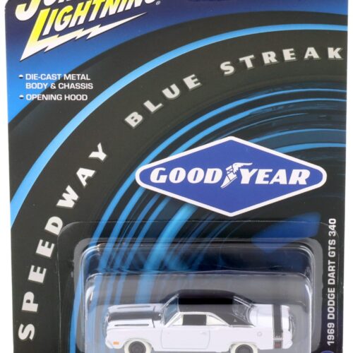 1:64 Johnny Lightning Pop Culture 1969 Dodge Dart GTS 340 Goodyear CHASE CAR