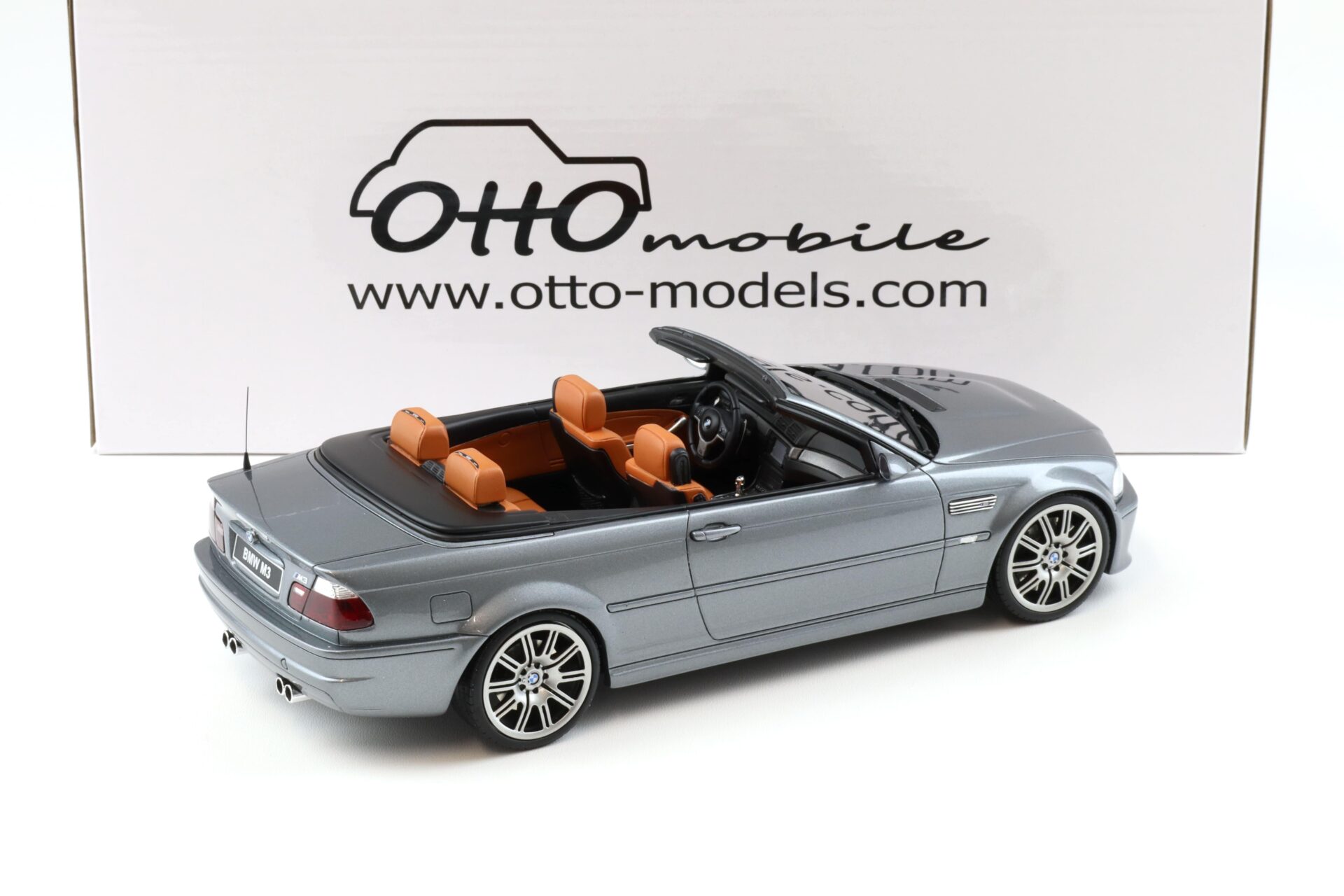 1:18 OTTO mobile OT1006 BMW M3 (E46) Convertible 2004 grey metallic