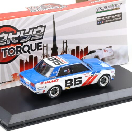 1:43 Greenlight 1972 BRE Datsun 510 Bobby Allison #85 Brock Racing Enterprises