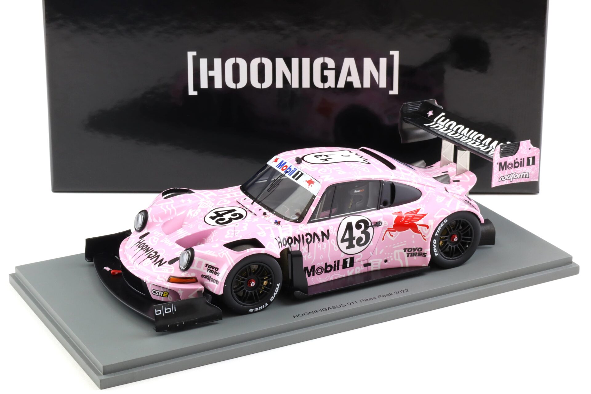 1:18 Spark Porsche 911 HOONIPIGASUS Pikes Peak 2022 Ken Block #43