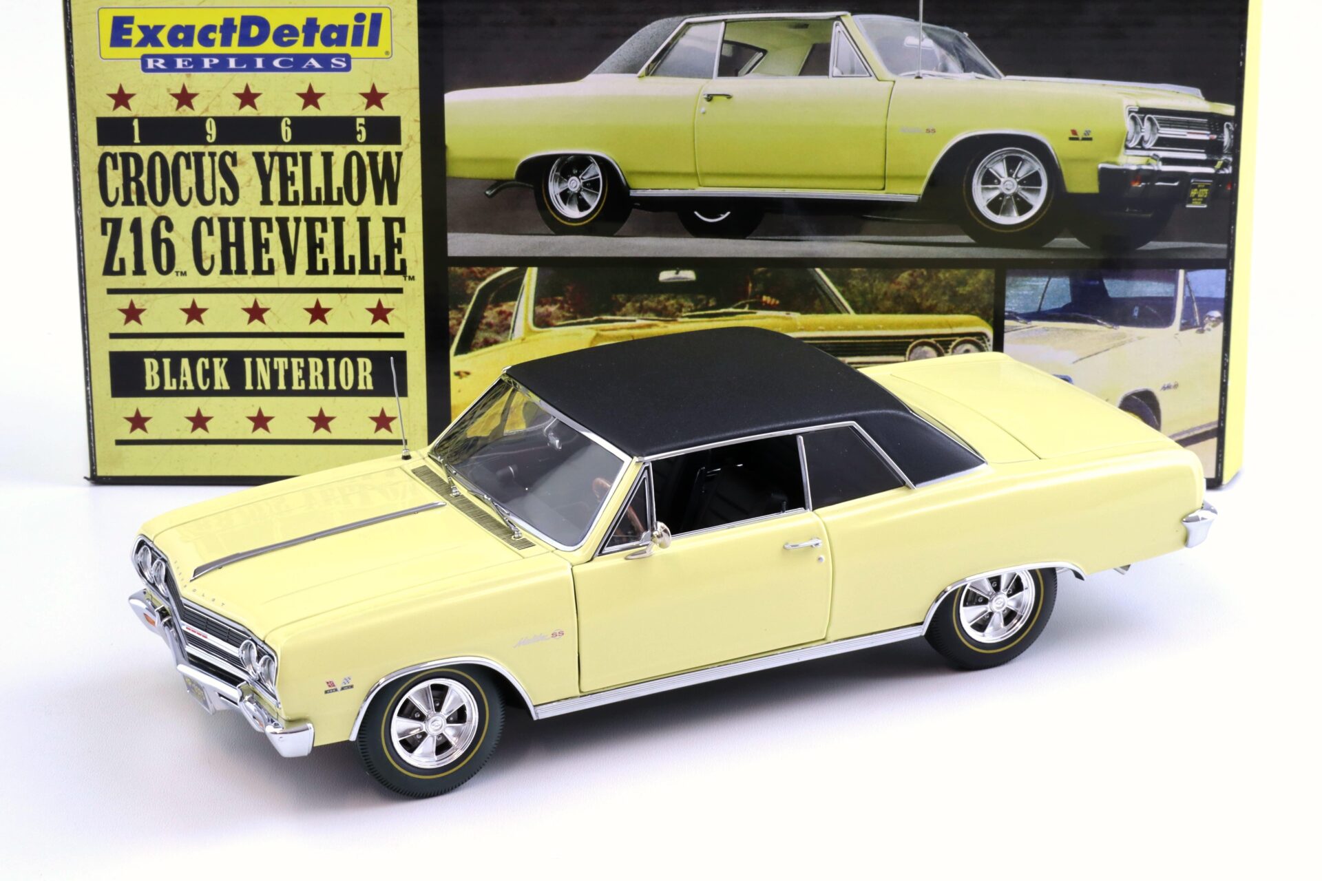 1:18 Exact Detail Chevrolet Chevelle Z16 Malibu SS 396 Turbo Jet Crocus yellow WCC506